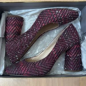 Louise et Cie Lo-Jayant Multi Chevron Tweed Heels